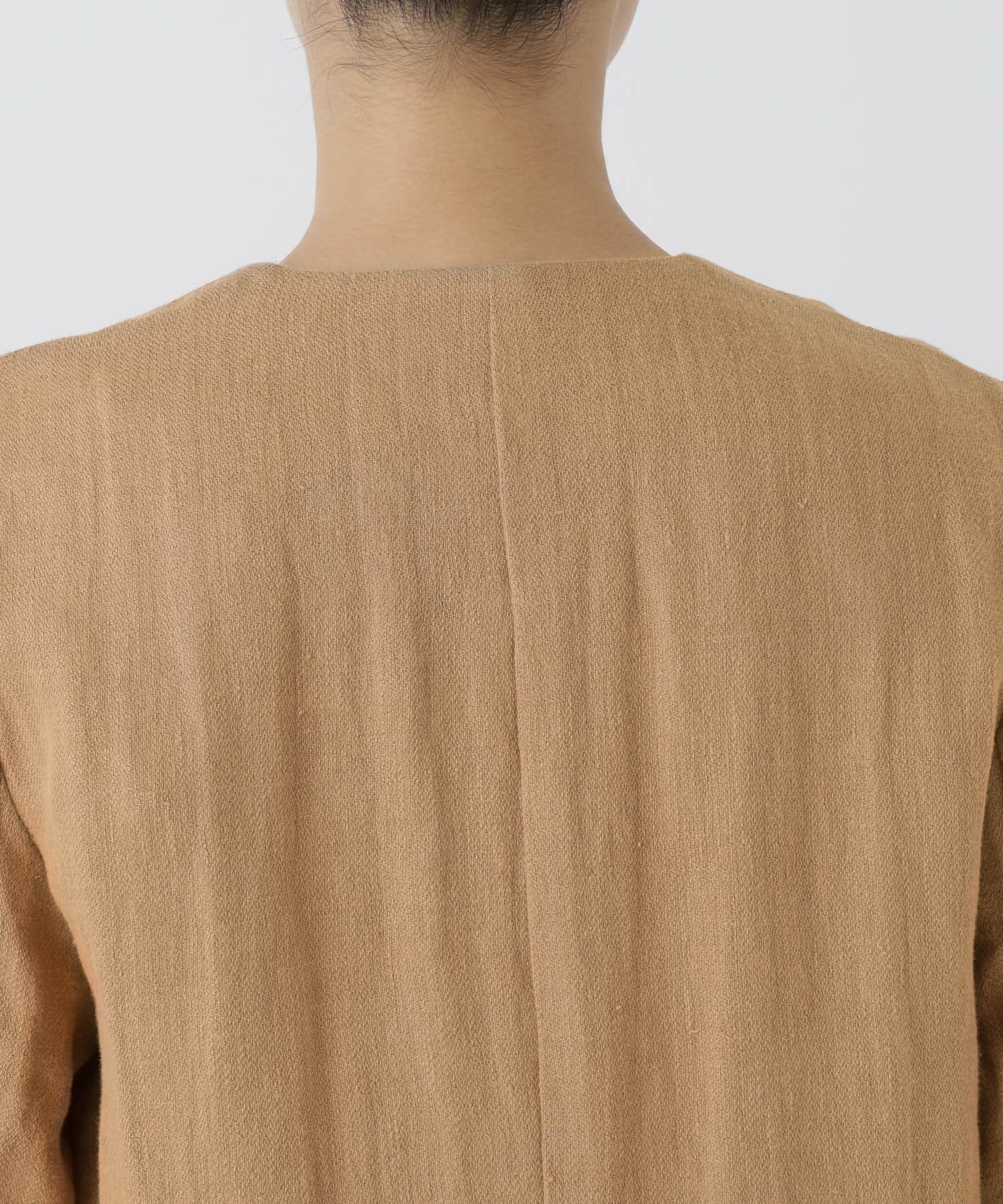 BABYLONE｜リネンノーカラージャケット | Rakuten Fashion(楽天