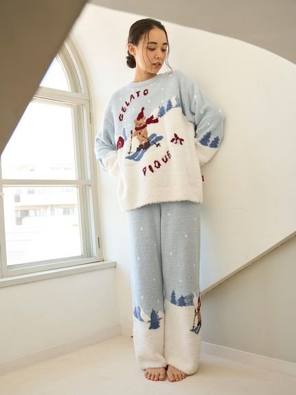 gelato pique｜【HOLIDAY】スキーベアジャガードロングパンツ