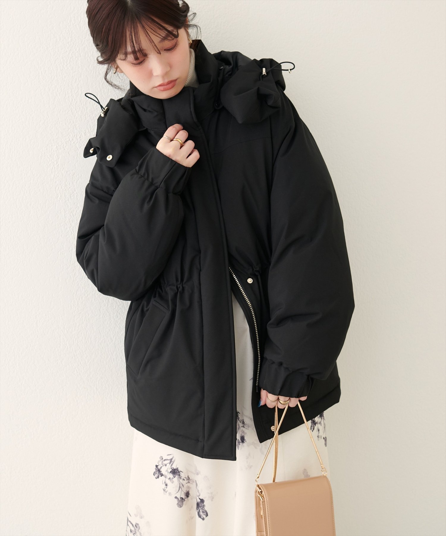 natural couture｜【WOODS × natural couture】ミドル丈ダウン