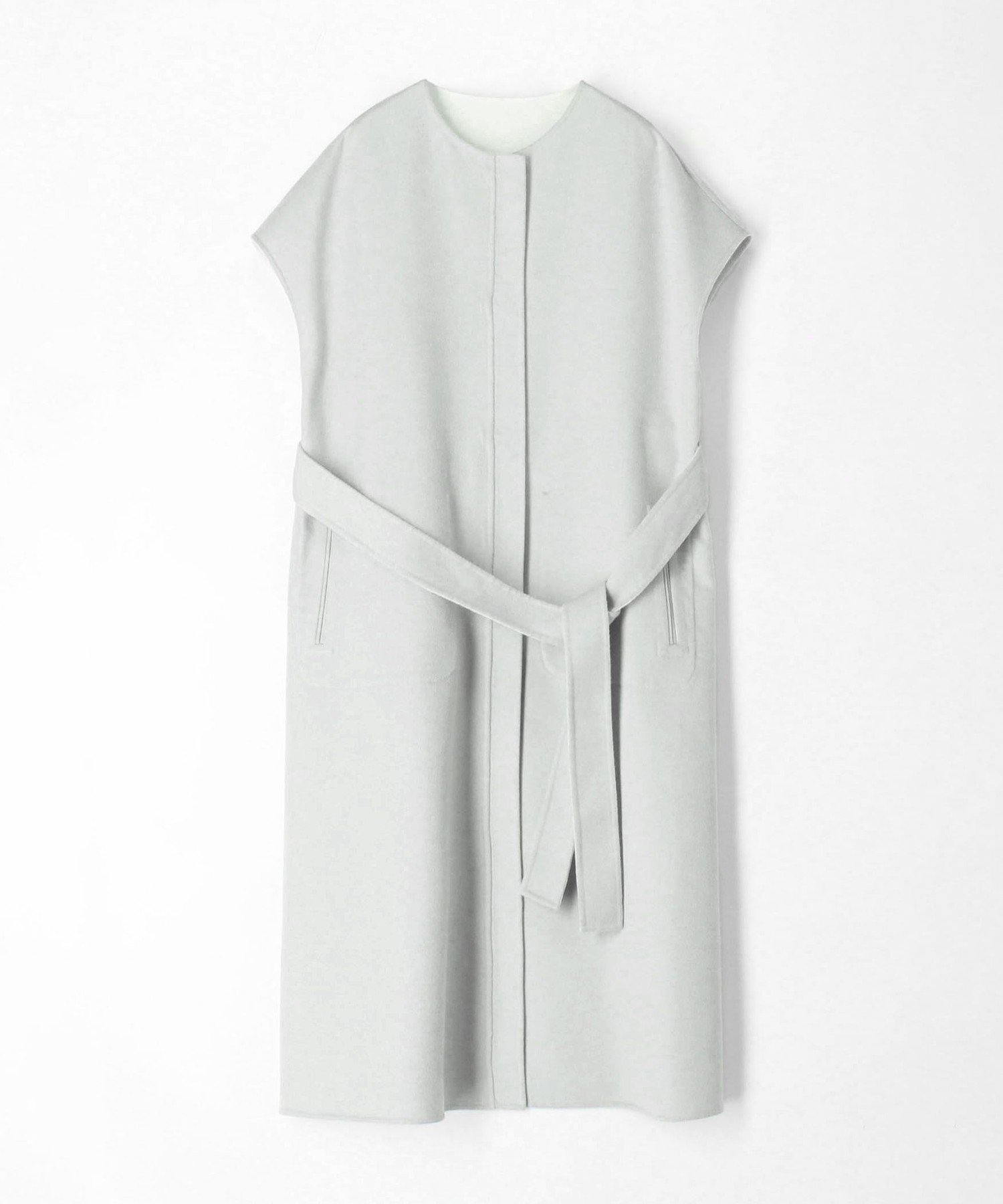 TOMORROWLAND｜ウールカシミヤライトリバー ベルテッドロングジレ