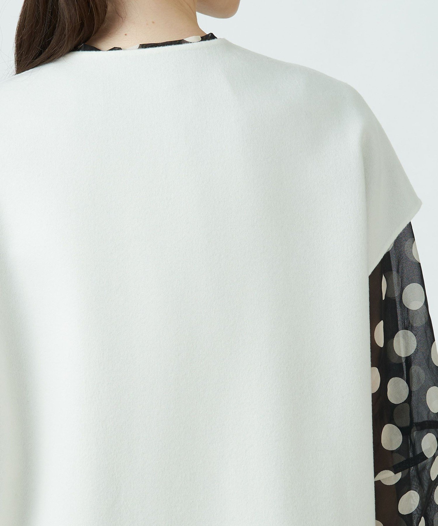 TOMORROWLAND｜ウールカシミヤライトリバー ベルテッドロングジレ