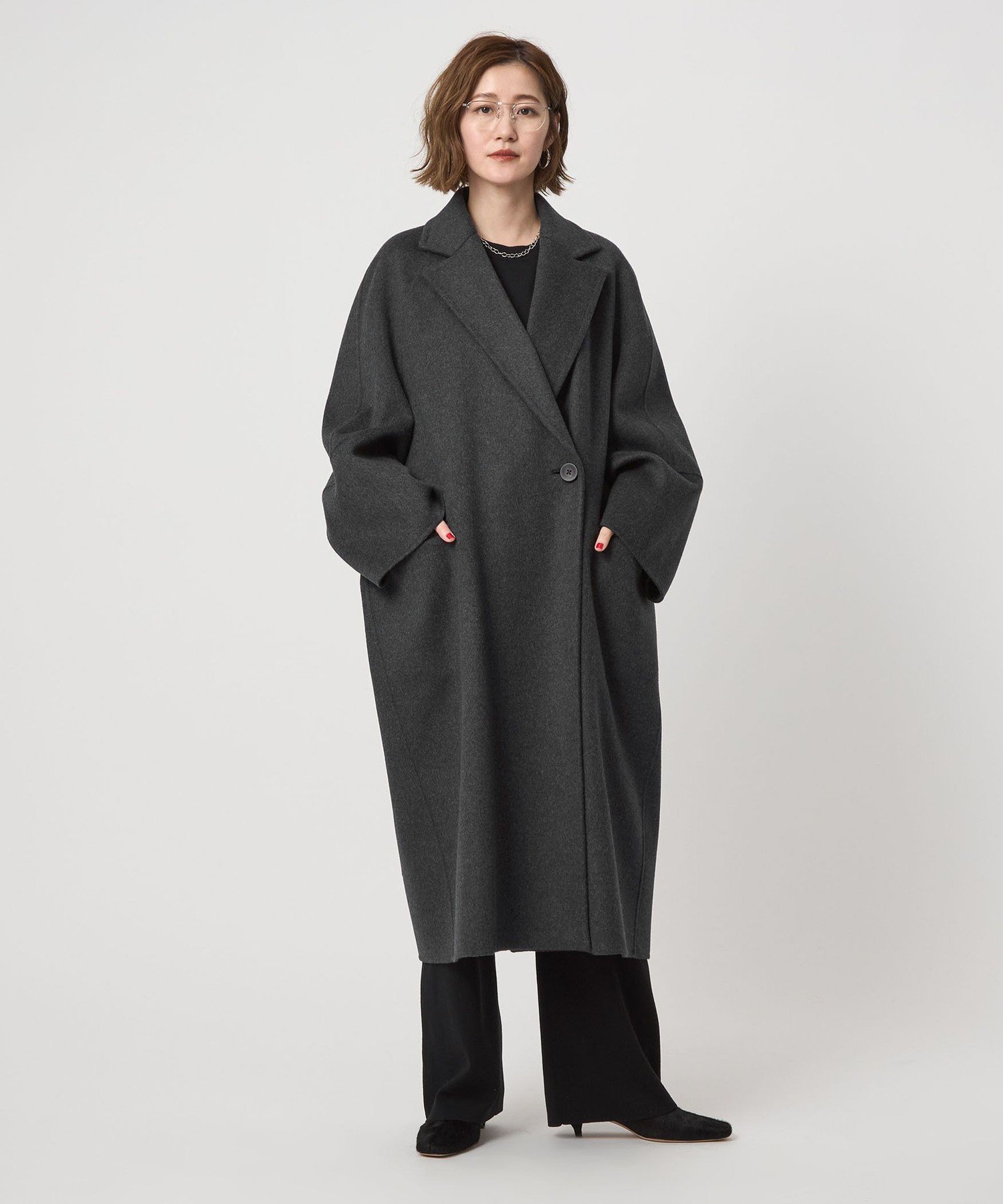 【タグ付き新品】 conte コンテ ダブルラペル リバーコート UNITED ARROWS｜<conte>ダブルブレスト リバーコート | Rakuten