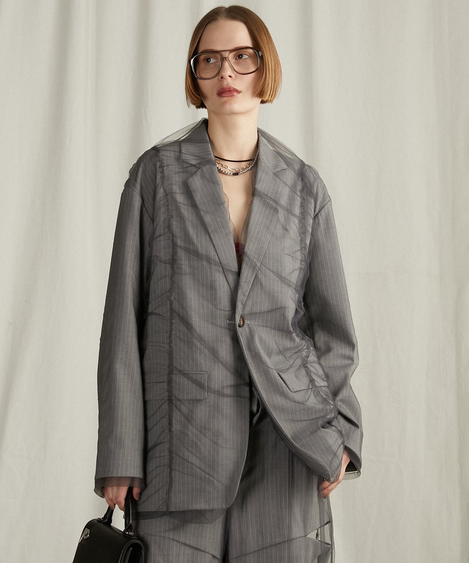 PRANK PROJECT｜チュールレイヤードジャケット / Tulle Layered Jacket