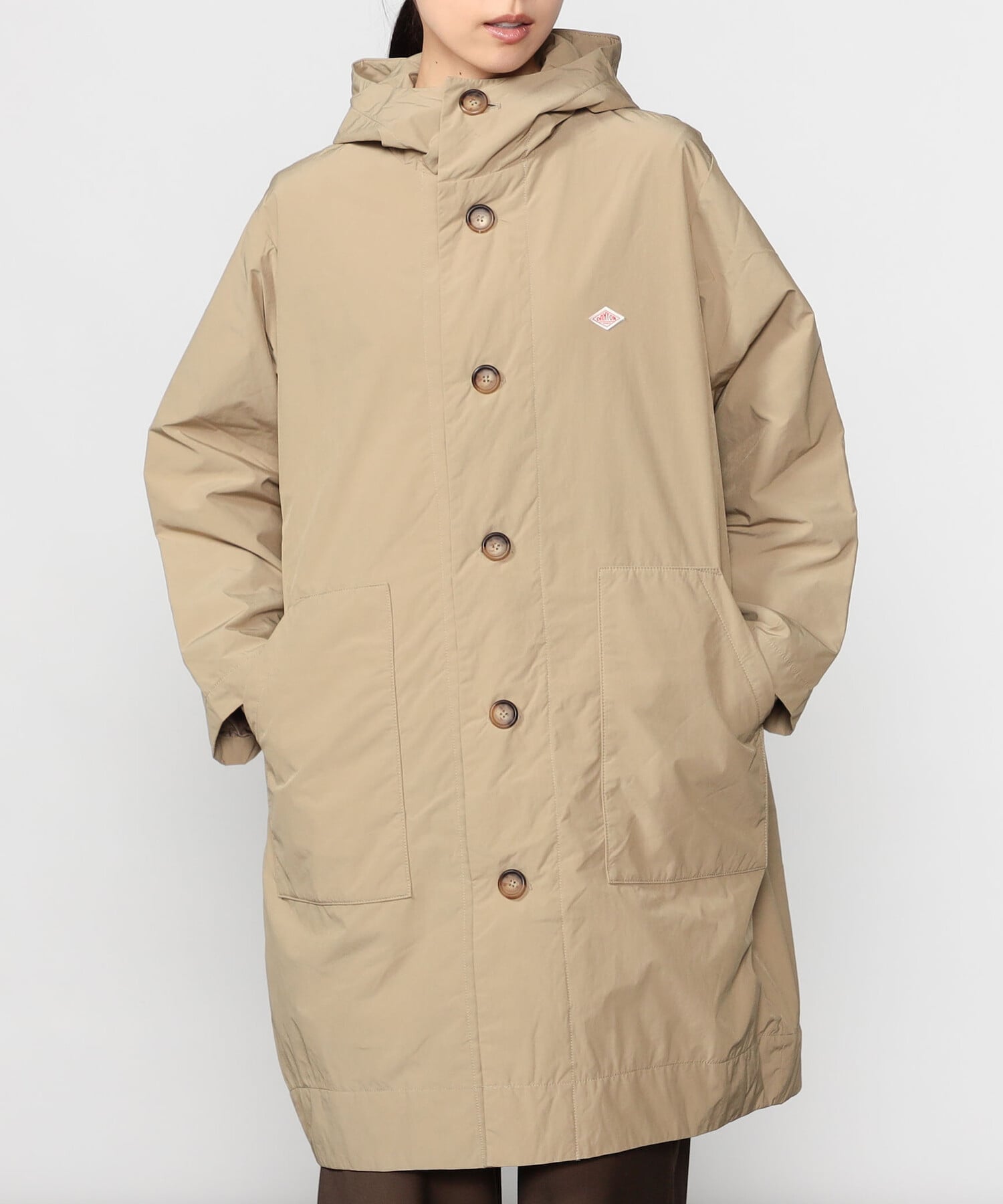 Bshop｜DANTON | ナイロンタフタ 中綿フードコート WOMEN | Rakuten