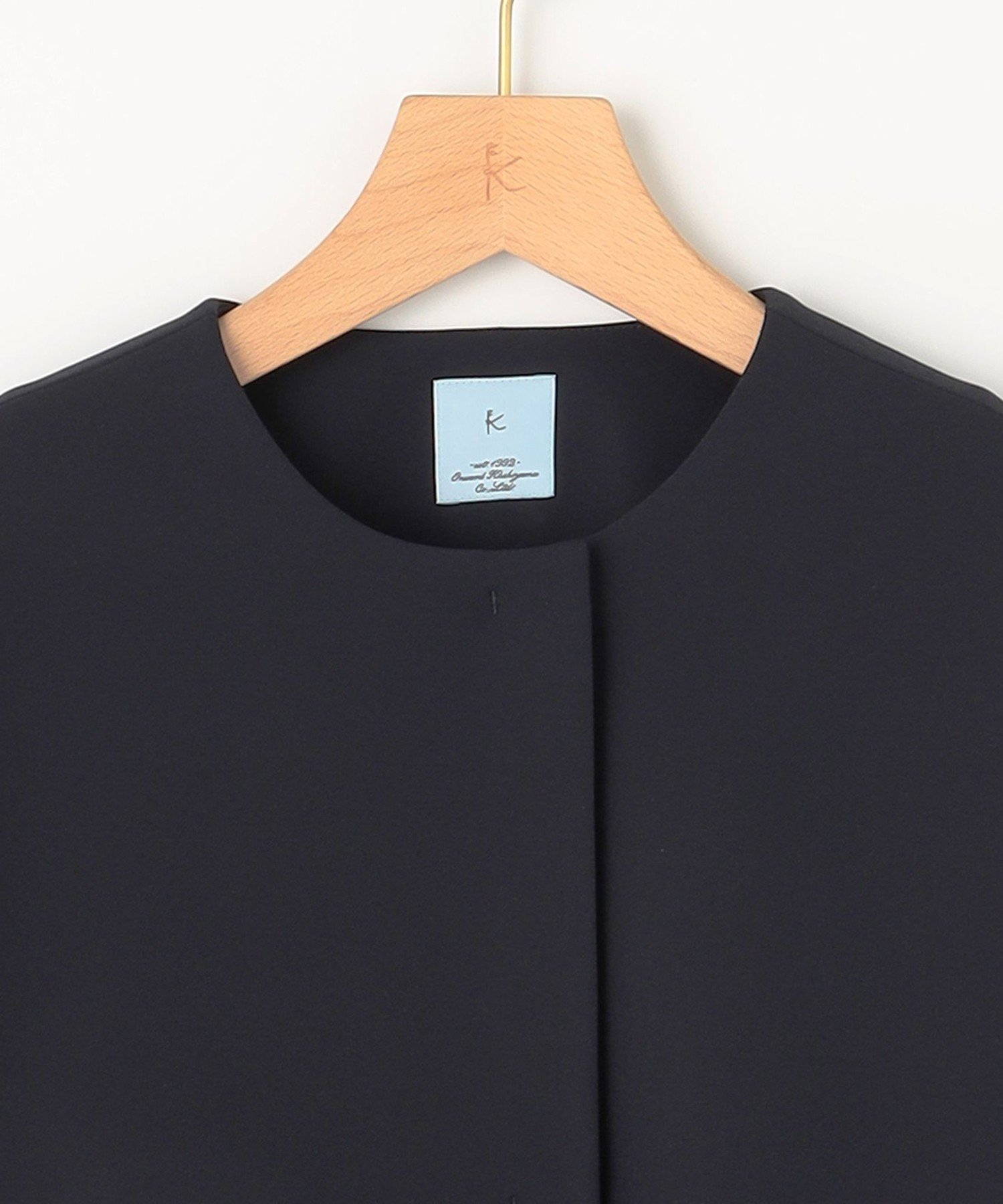 組曲｜【KUMIKYOKU NAVY】ダブルクロスストレッチ ノーカラーコート