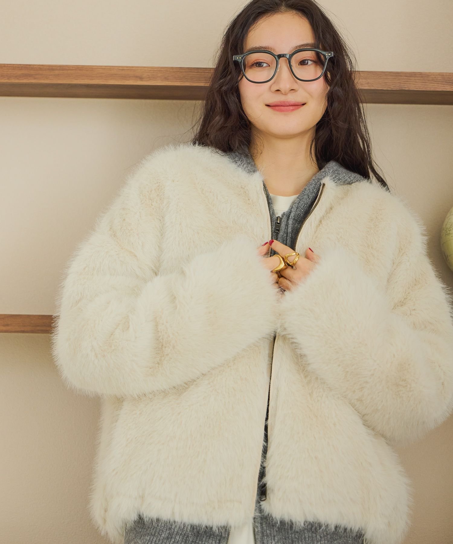 niko and ｜フサフサアソートファーブルゾン | Rakuten Fashion