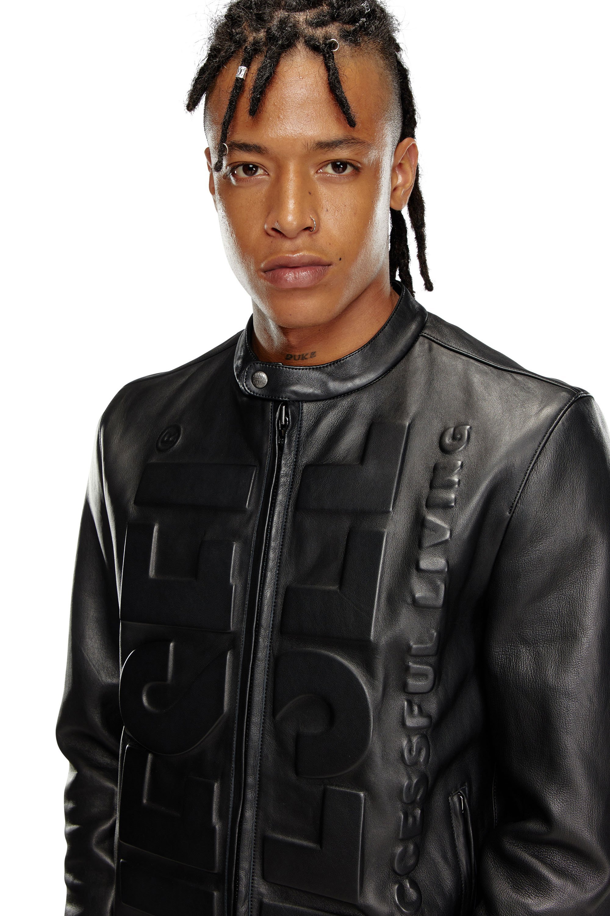 DIESEL｜メンズ レザージャケット ロゴ | Rakuten Fashion(楽天