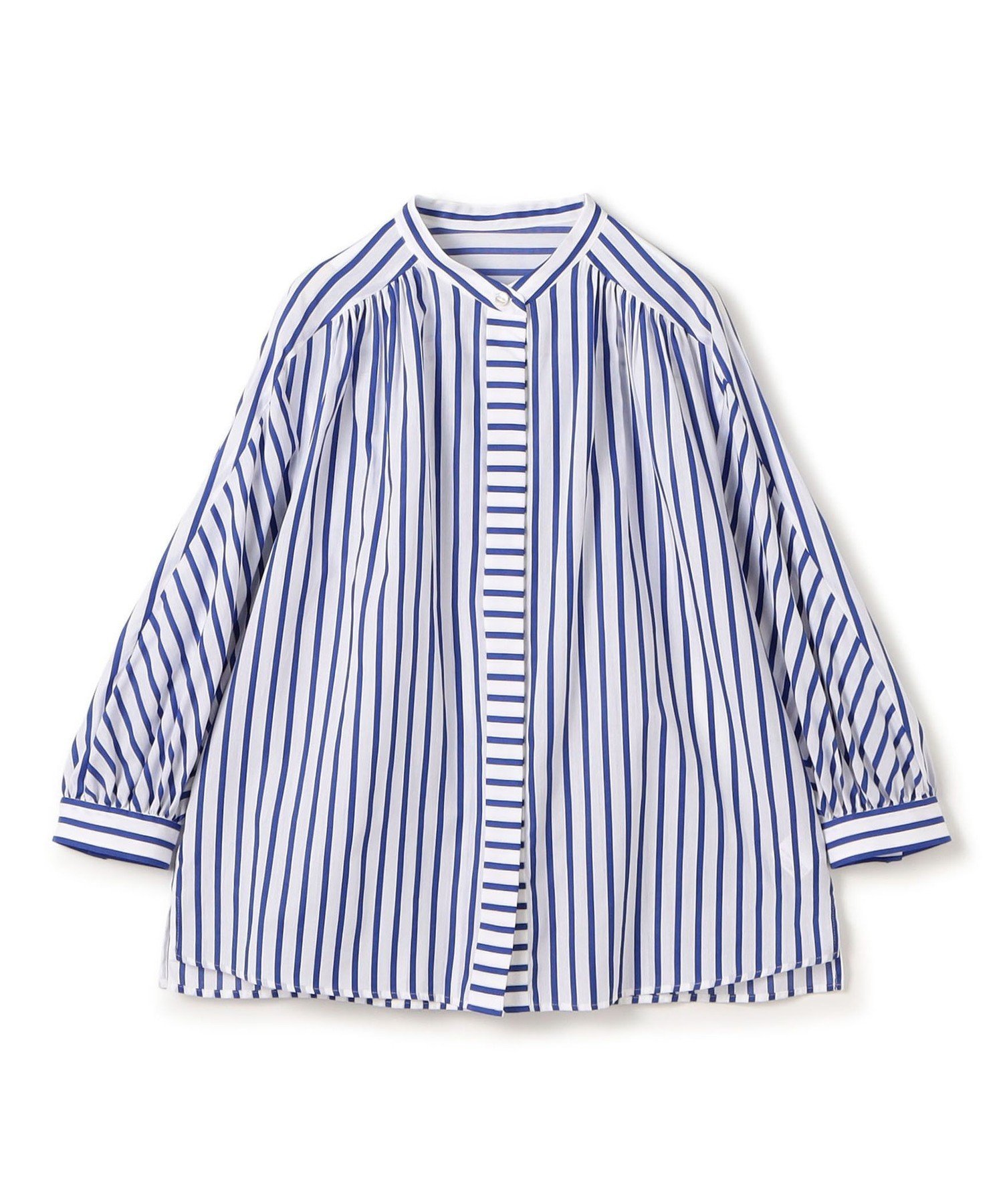 TOMORROWLAND｜トラックストライプ ギャザーブラウス | Rakuten