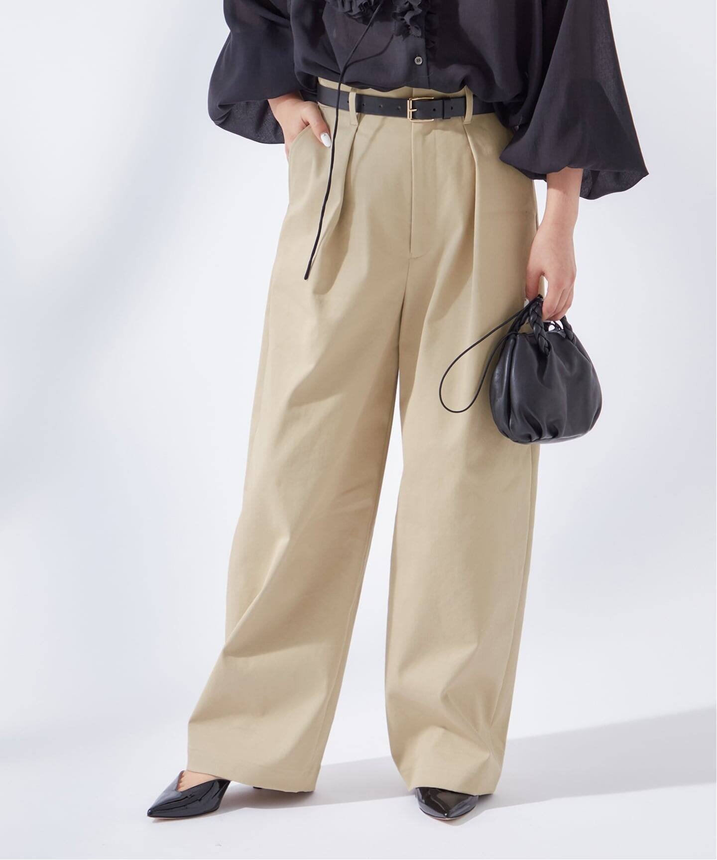 JOURNAL STANDARD L'ESSAGE｜《追加3》CP タックチノパンツ | Rakuten