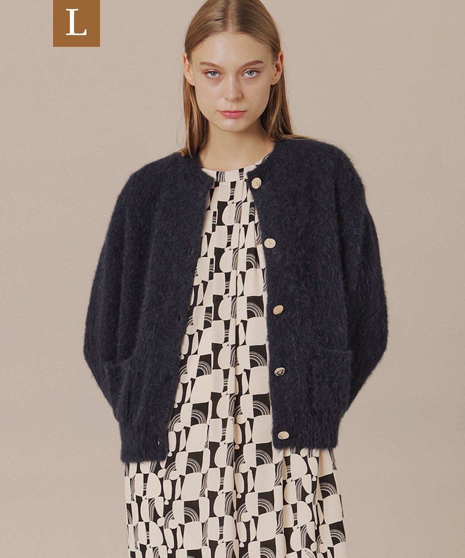 MACKINTOSH LONDON｜【L】アルパカシャギーニットカーディガン