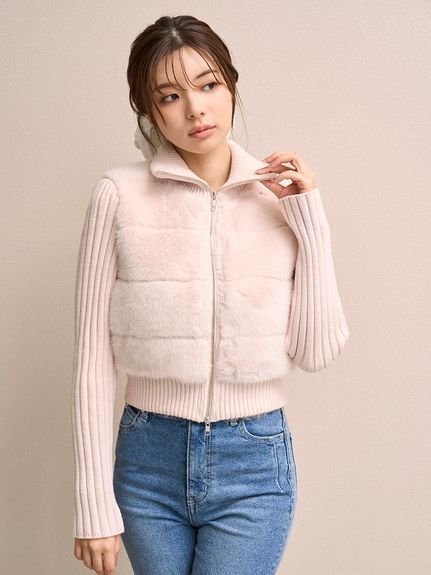 SNIDEL｜ファーニットブルゾン【カンヘウォン着用】 | Rakuten Fashion