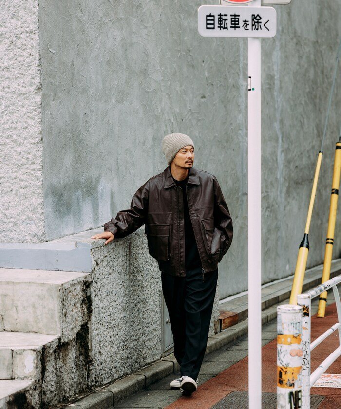 FREAK'S STORE｜フェイクレザー ジップアップ ブルゾン 24AW 25AW