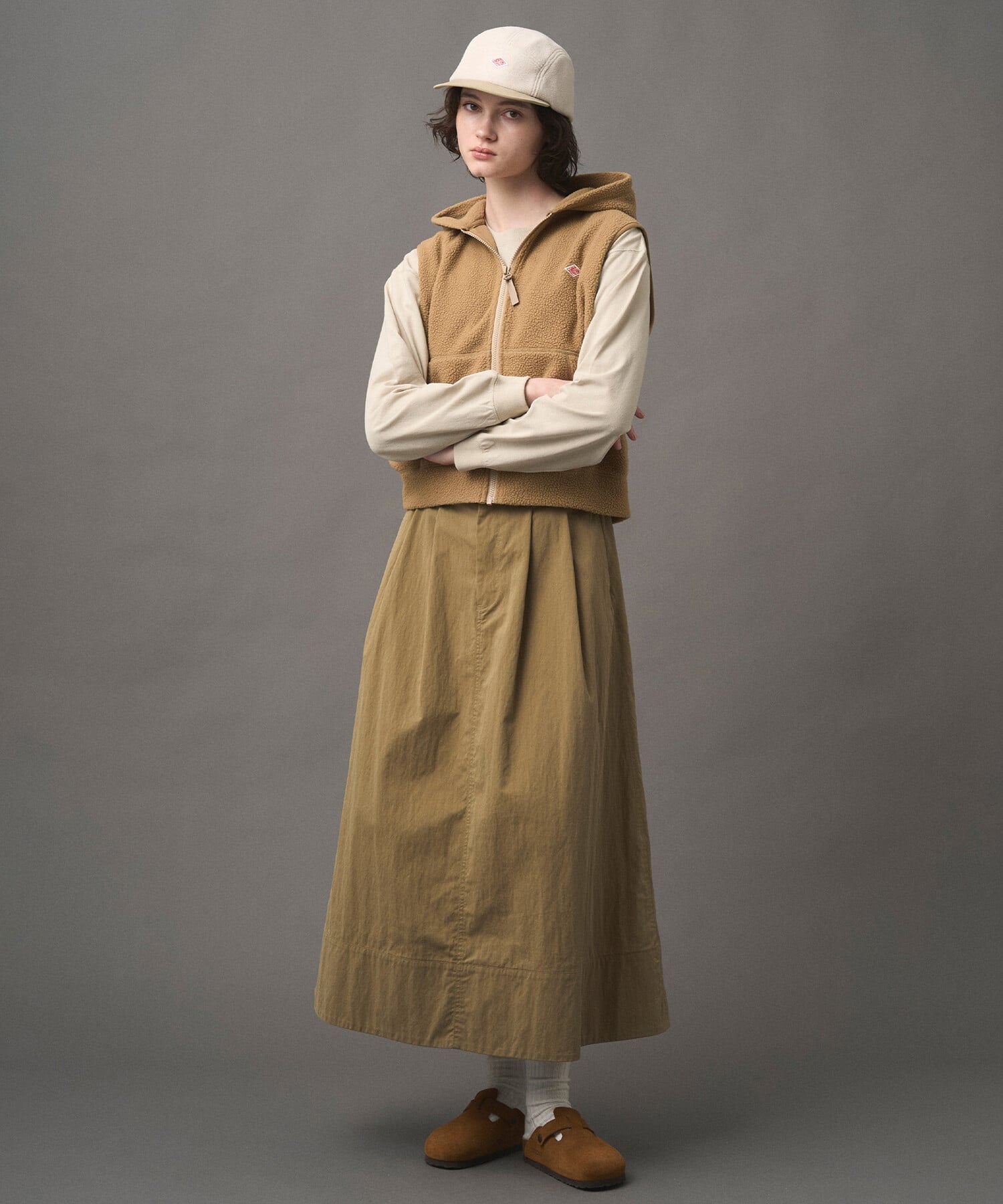 Bshop｜DANTON | ジップ フードボアベスト WOMEN | Rakuten Fashion