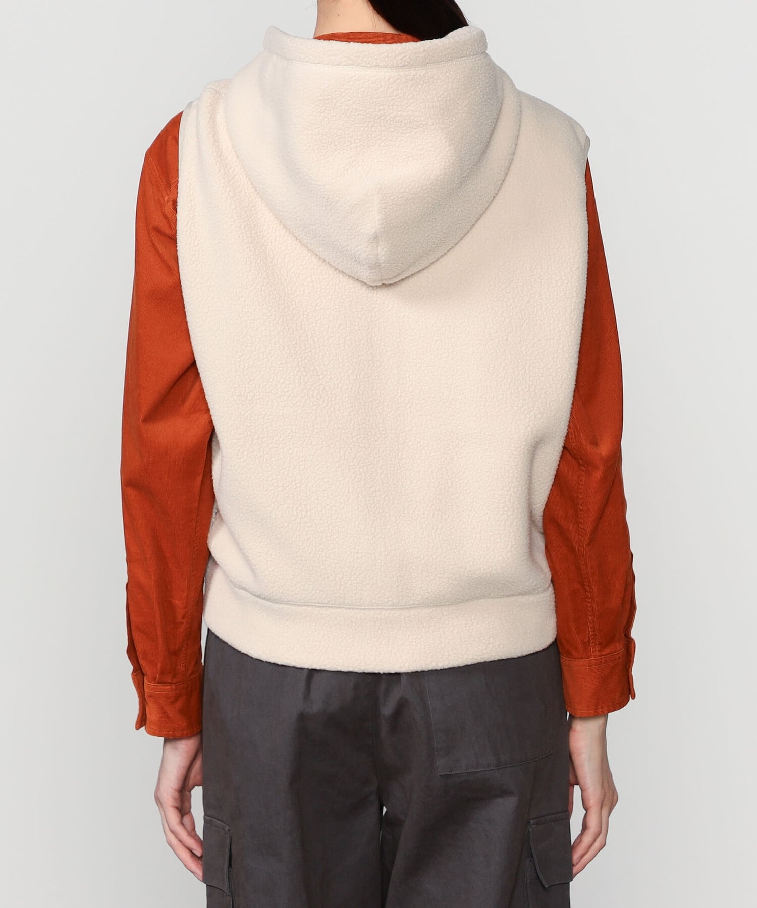 Bshop｜DANTON | ジップ フードボアベスト WOMEN | Rakuten Fashion