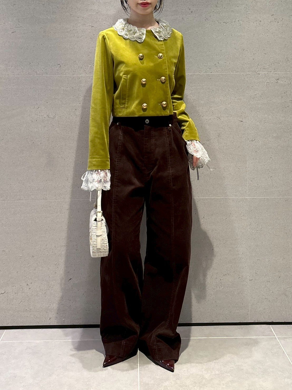 LILY BROWN｜[L.B CANDY STOCK]スカラップビジューアタッチド