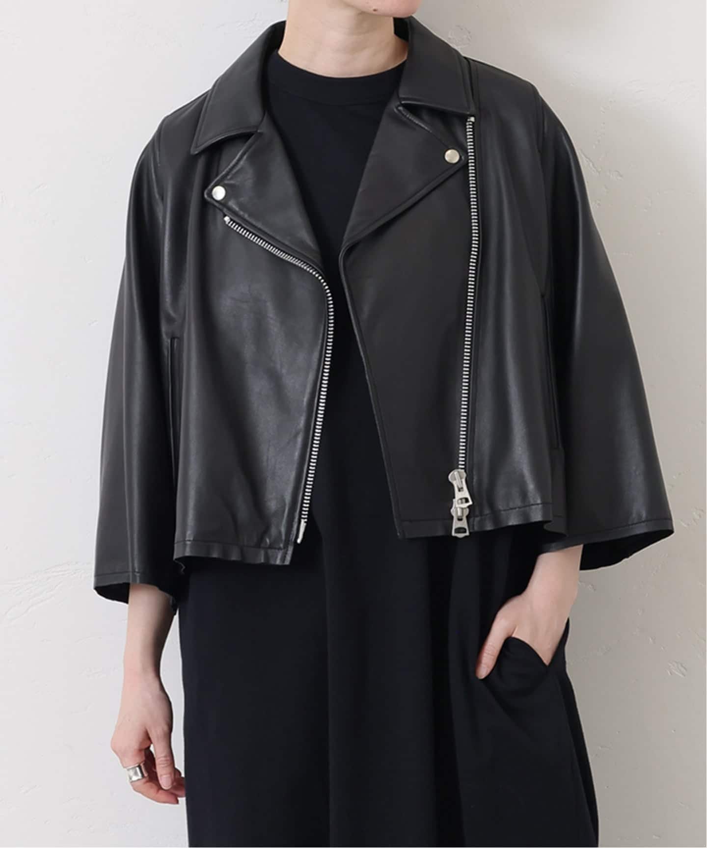 journal standard luxe｜《追加2》レザー ショートライダース