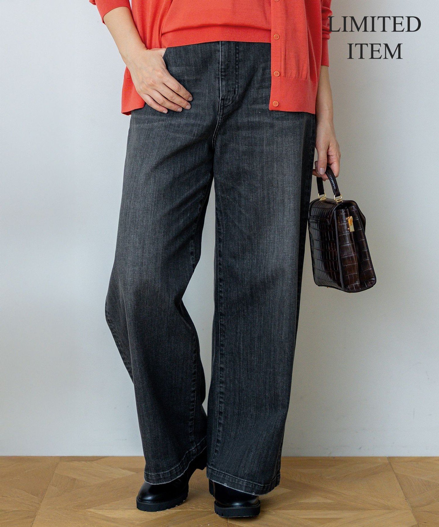 23区｜【Lサイズ限定】23区DENIM ストレッチ ワイド パンツ | Rakuten