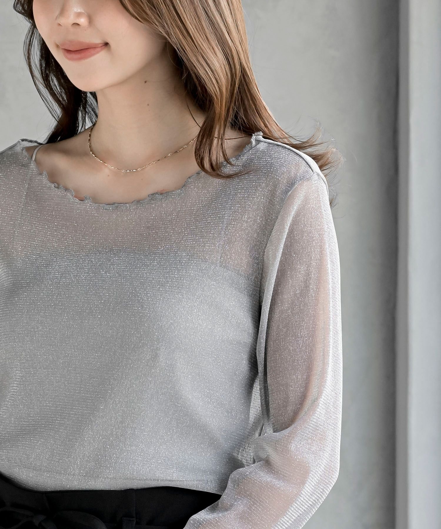 rps｜ラメシアークルーネックカットソー | Rakuten Fashion(楽天