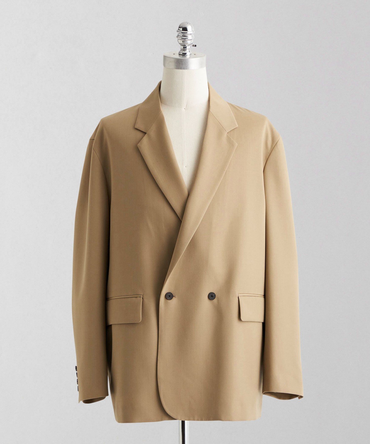 ユナイテッドアローズ ダブル ジャケット ベージュ S ウール 金ボタン 36 新品未使用☆ユナイテッドアローズ ダブルブレスト 金ボタン ベージュ