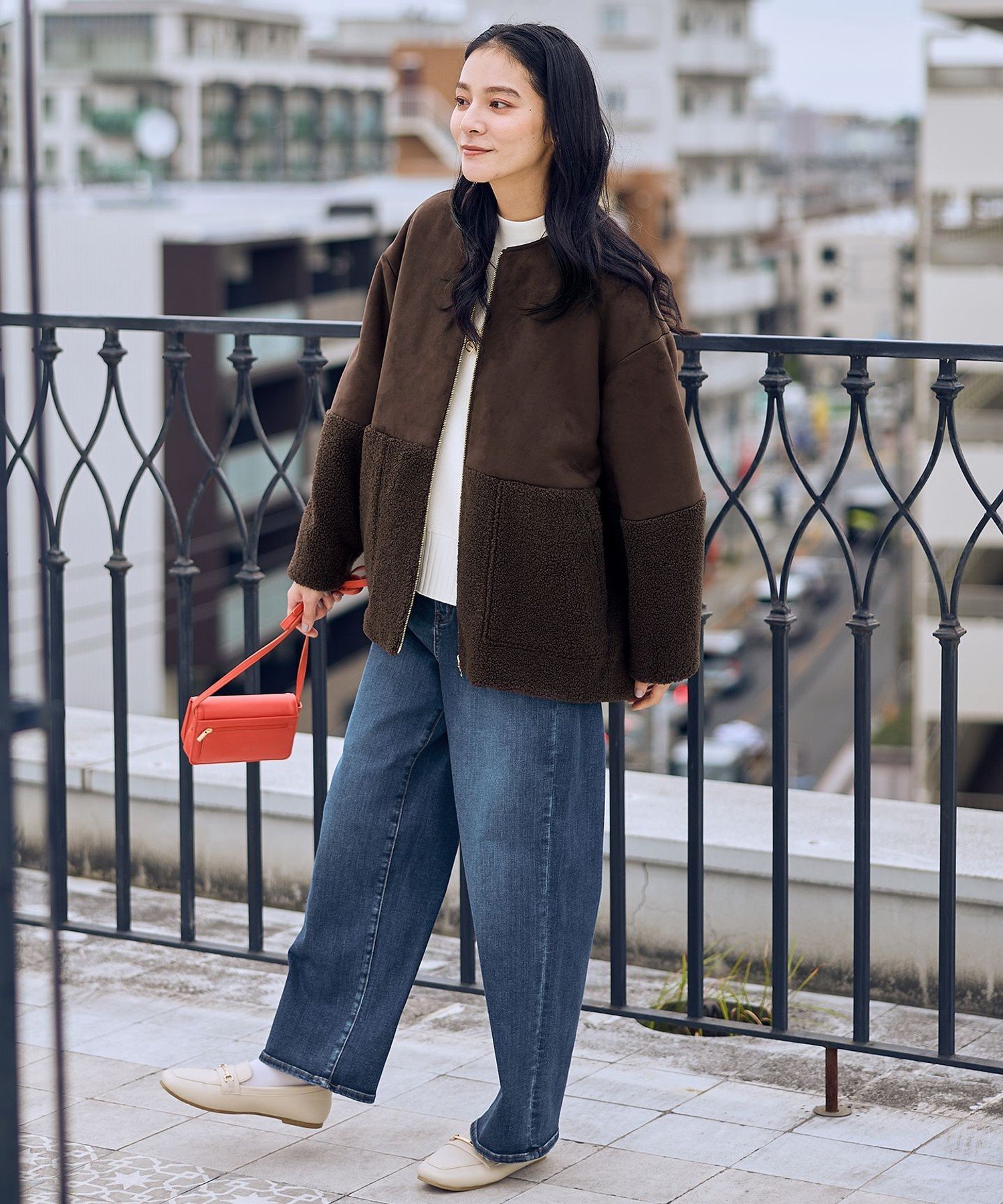 ANY｜スエードボアコンビブルゾン | Rakuten Fashion(楽天ファッション