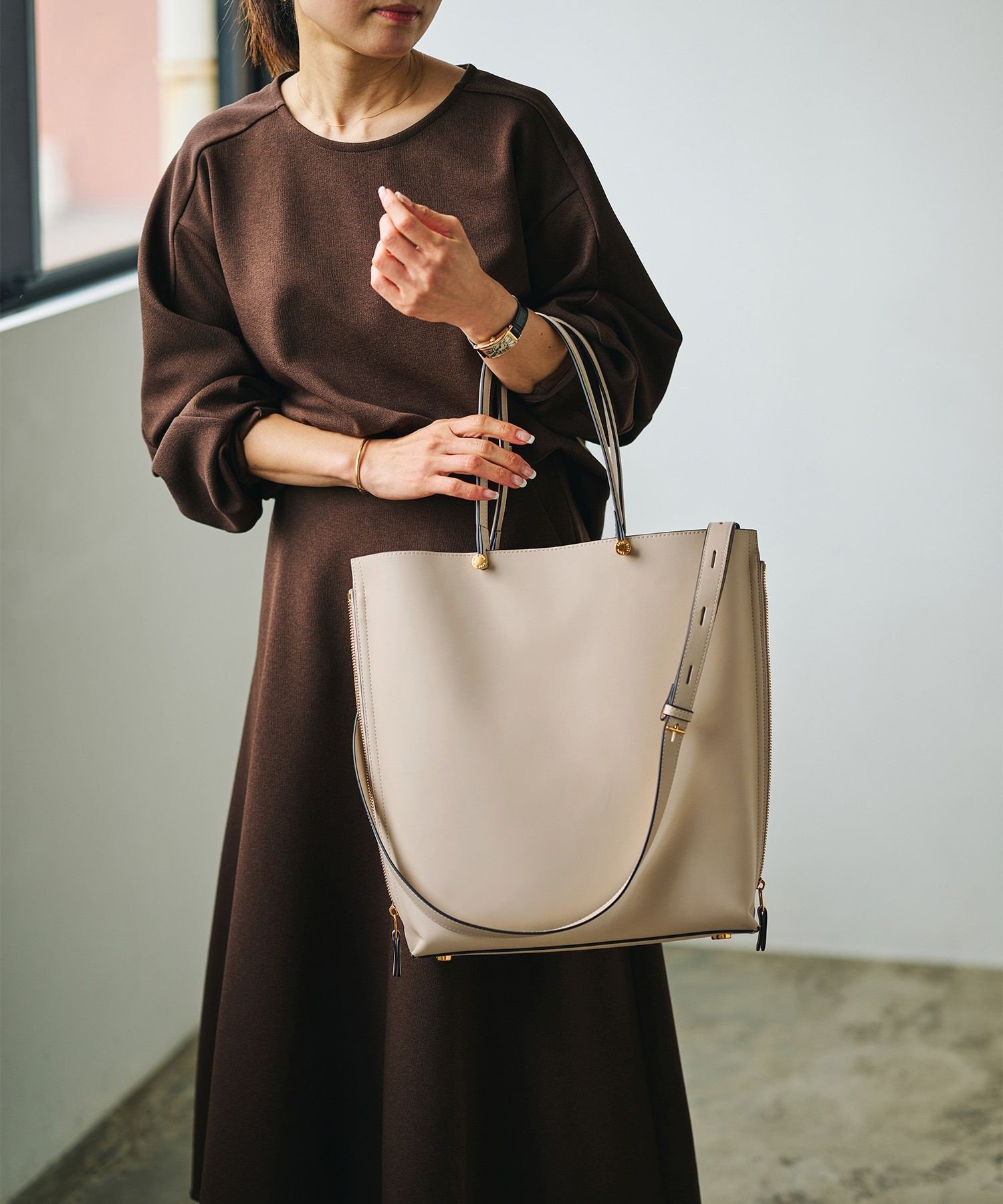 ROPE'｜【A4対応】【E'POR】Y BAG Large【通勤】【メディア掲載