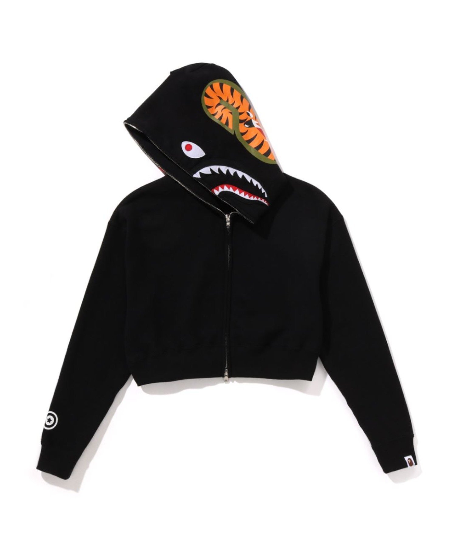A BATHING APE｜SHARK CROPPED FULL ZIP HOODIE | Rakuten Fashion