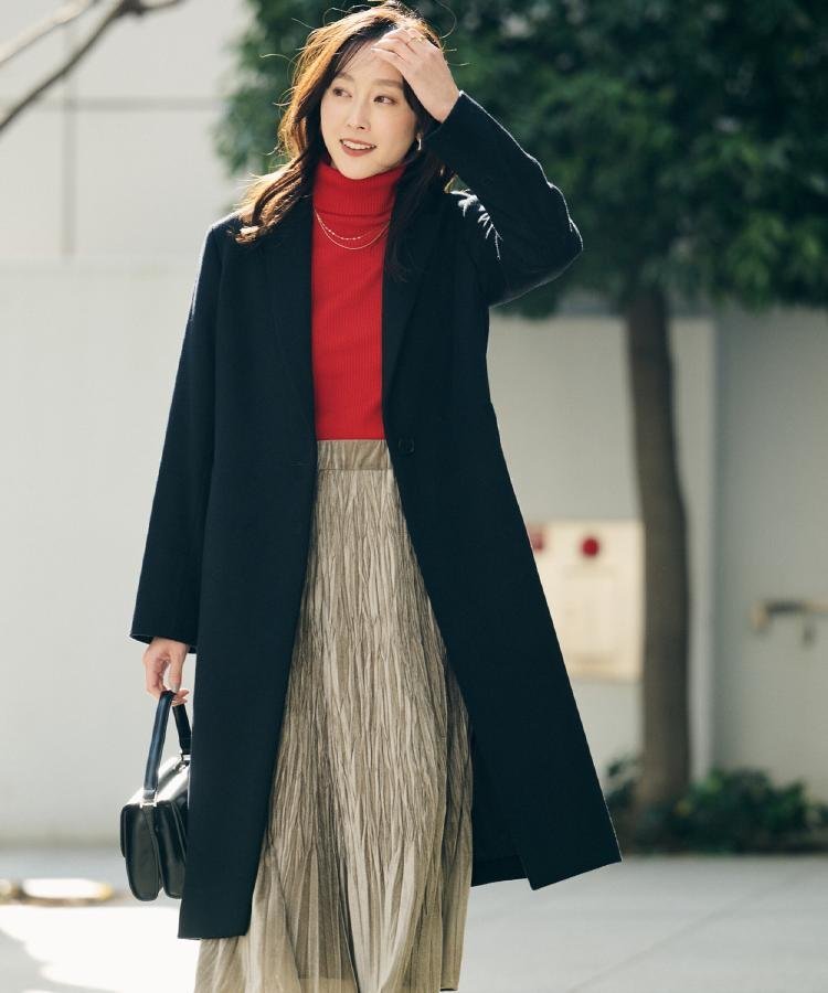 UNTITLED｜【スタイリッシュ/オンオフ兼用】ウールチェスターコート