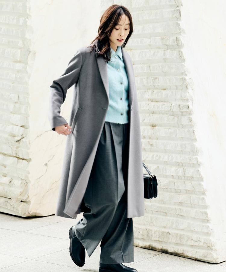 UNTITLED｜【スタイリッシュ/オンオフ兼用】ウールチェスターコート