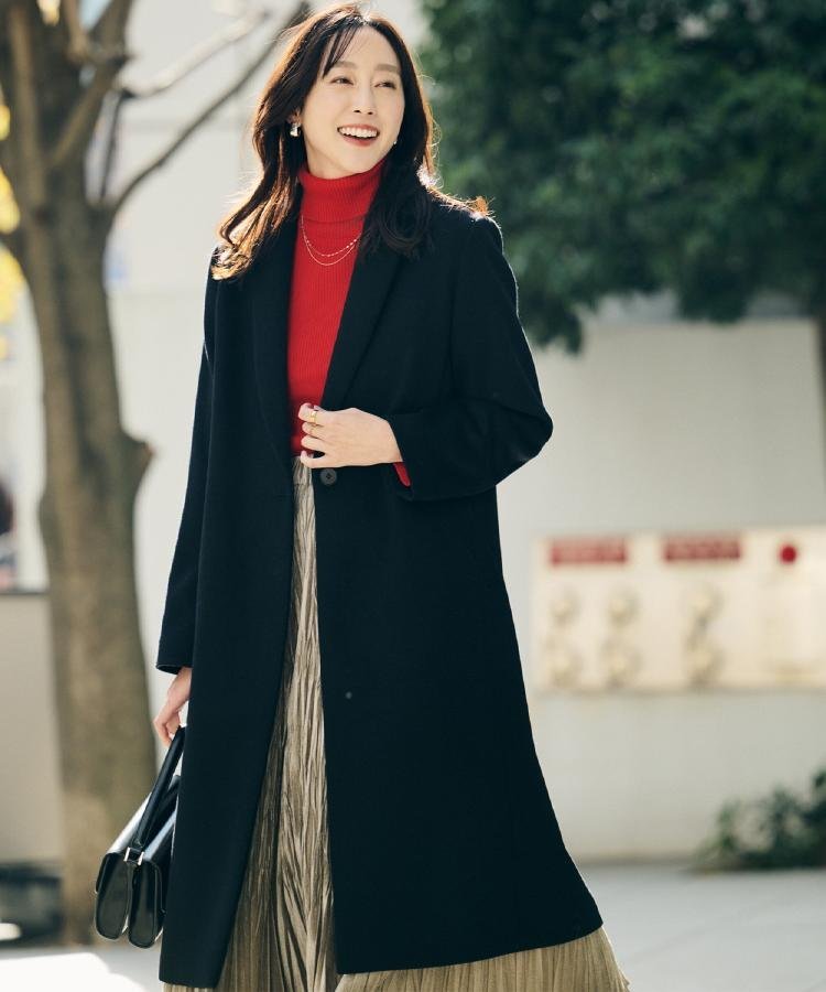 UNTITLED｜【スタイリッシュ/オンオフ兼用】ウールチェスターコート