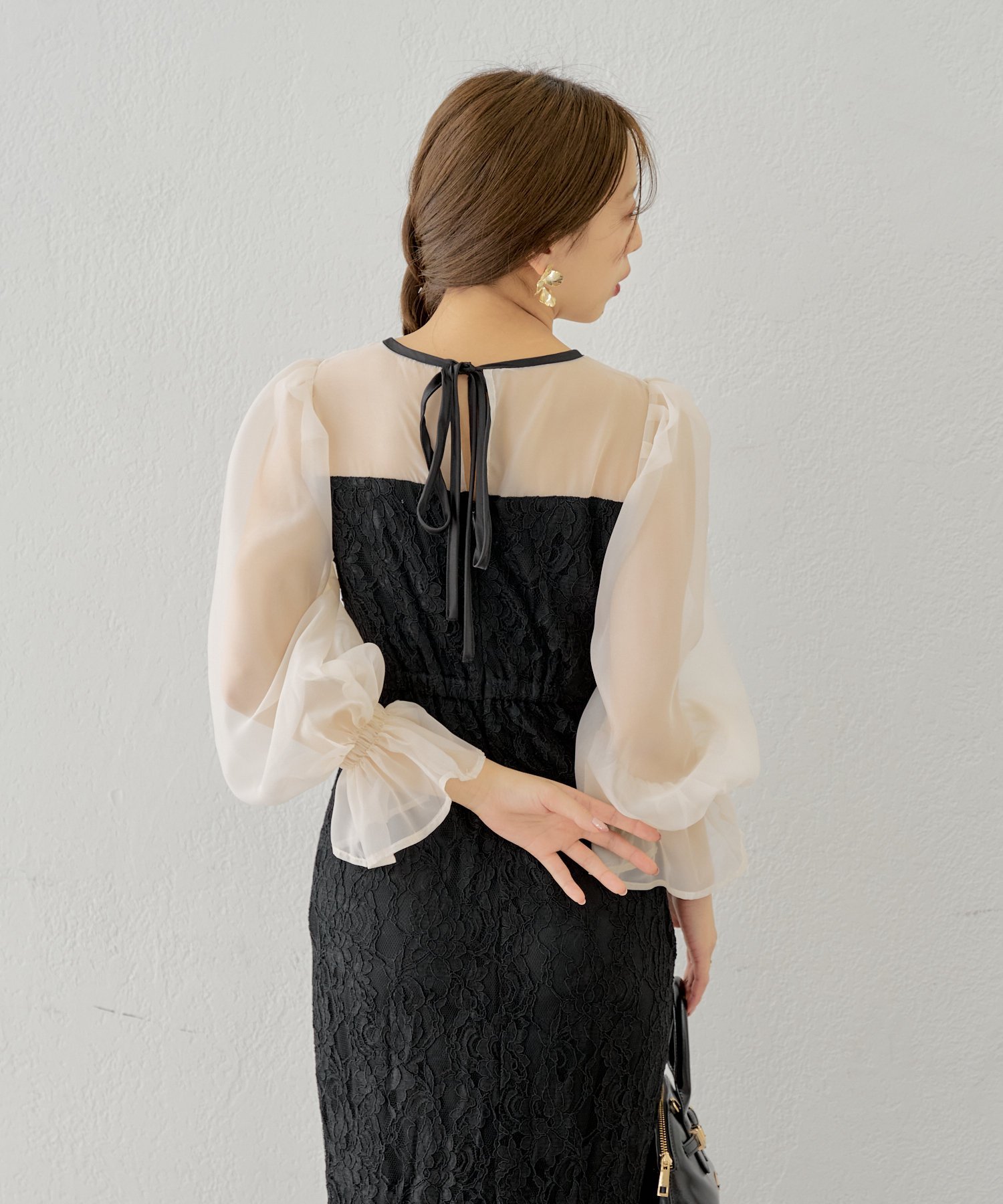 PAL GROUP OUTLET｜【Chico】配色シースルータイトロングドレス