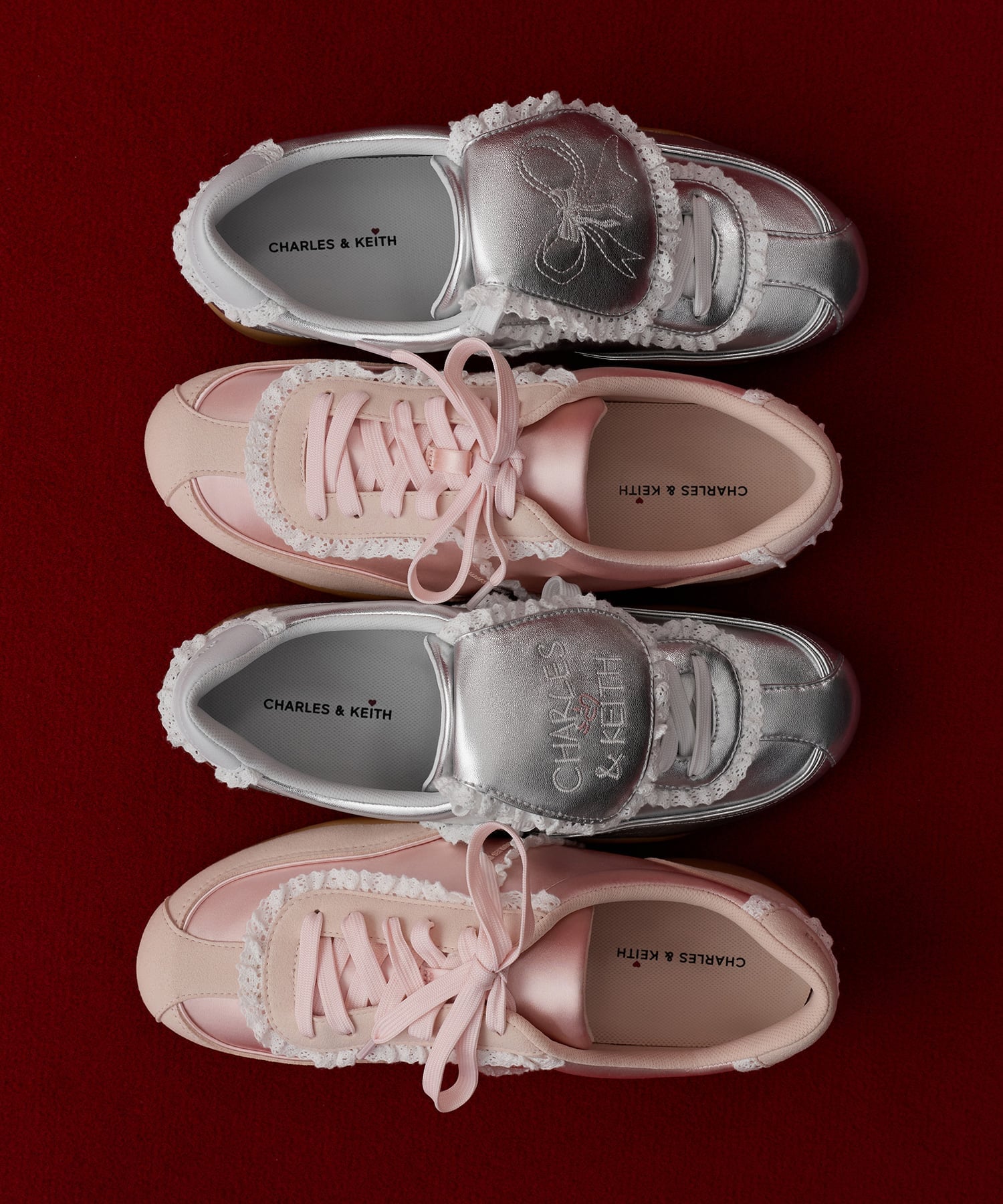 CHARLES & KEITH｜Louise ルーイ レーストリムスニーカー | Rakuten