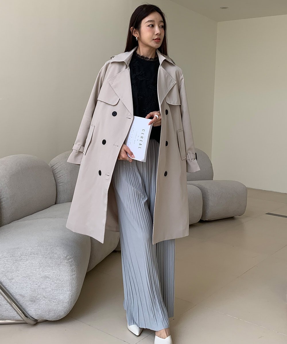 maison de LATIR｜ベルト付きトレンチコート 春 アウター セレモニー