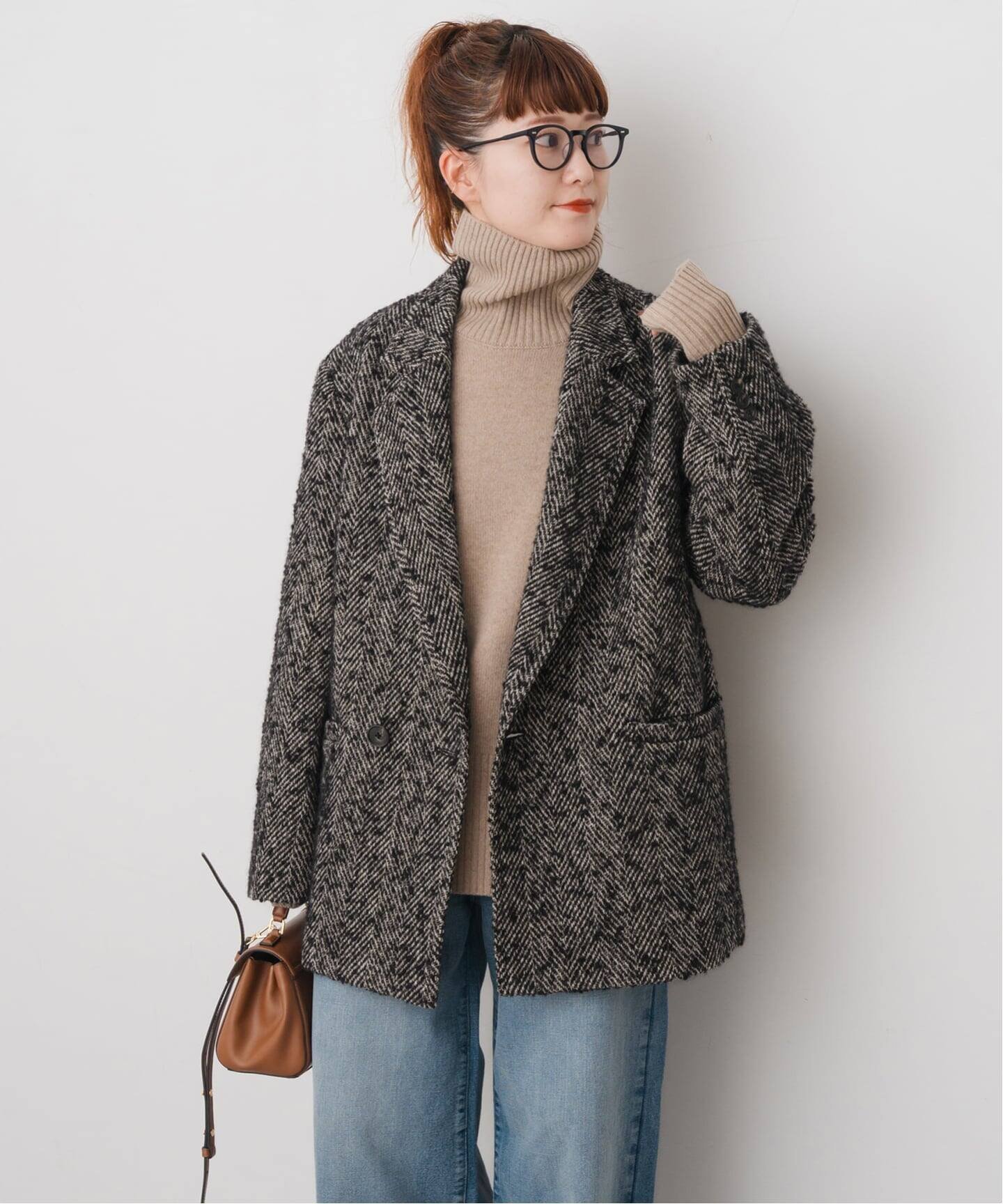 Spick & Span｜ヘリンボンツイードジャコット | Rakuten Fashion(楽天