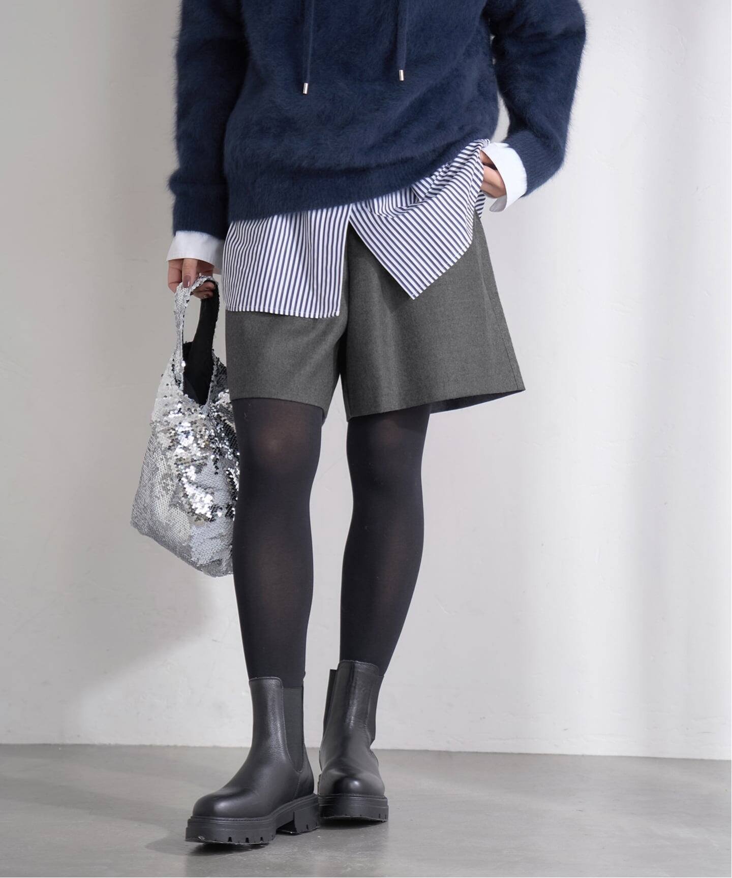 IENA｜ウォッシャブルサキソニーウールショートパンツ | Rakuten