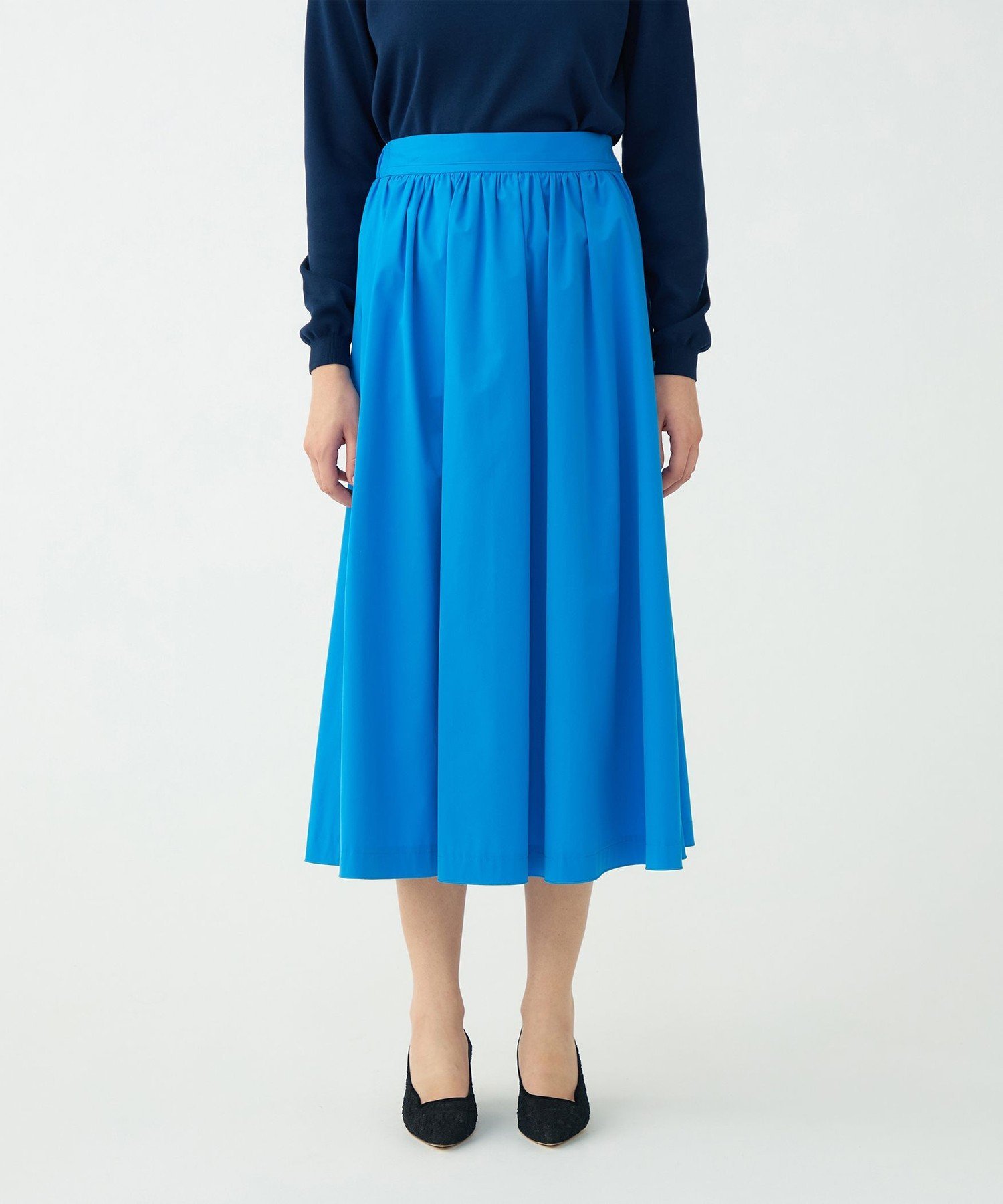 TOMORROWLAND｜ストレッチタフタ ボリュームギャザースカート