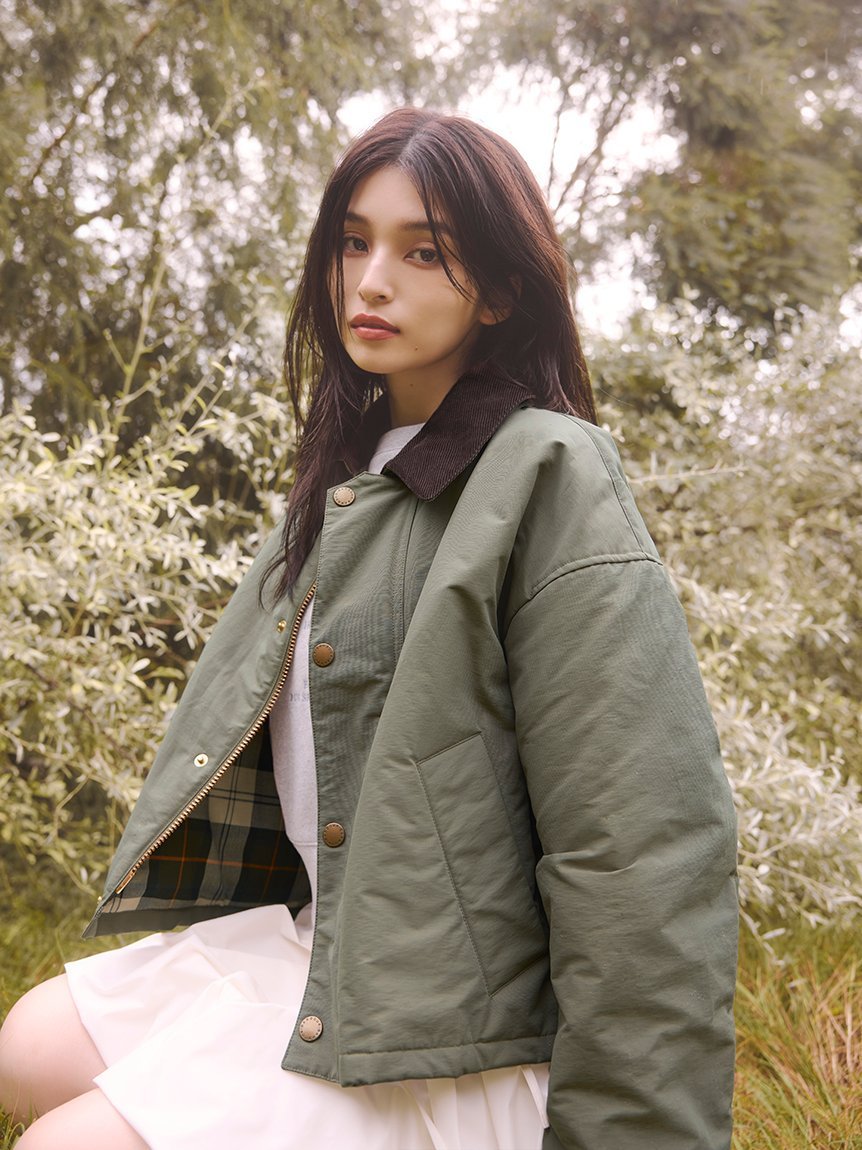 FRAY I.D｜【Barbour】ショートフライトジャケット | Rakuten Fashion