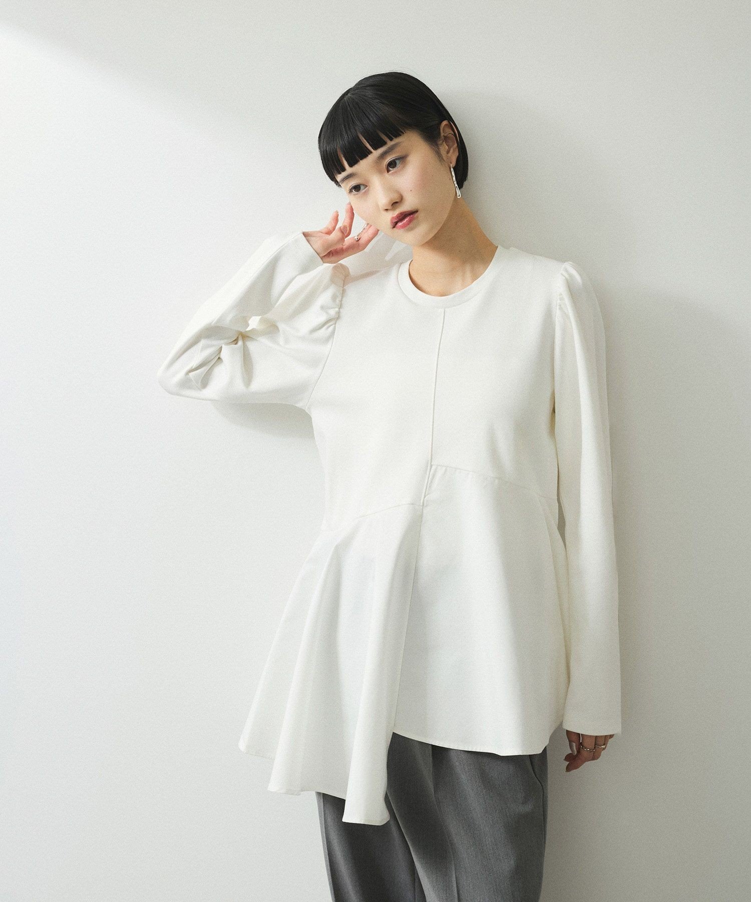 ADAM ET ROPE'｜【WEB限定】・【オケージョン】フリルペプラムロング