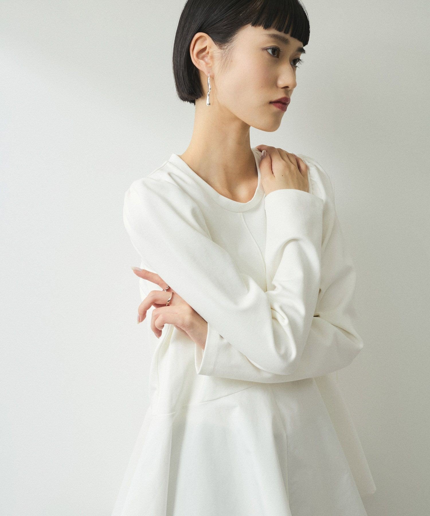 ADAM ET ROPE'｜【WEB限定】・【オケージョン】フリルペプラムロング