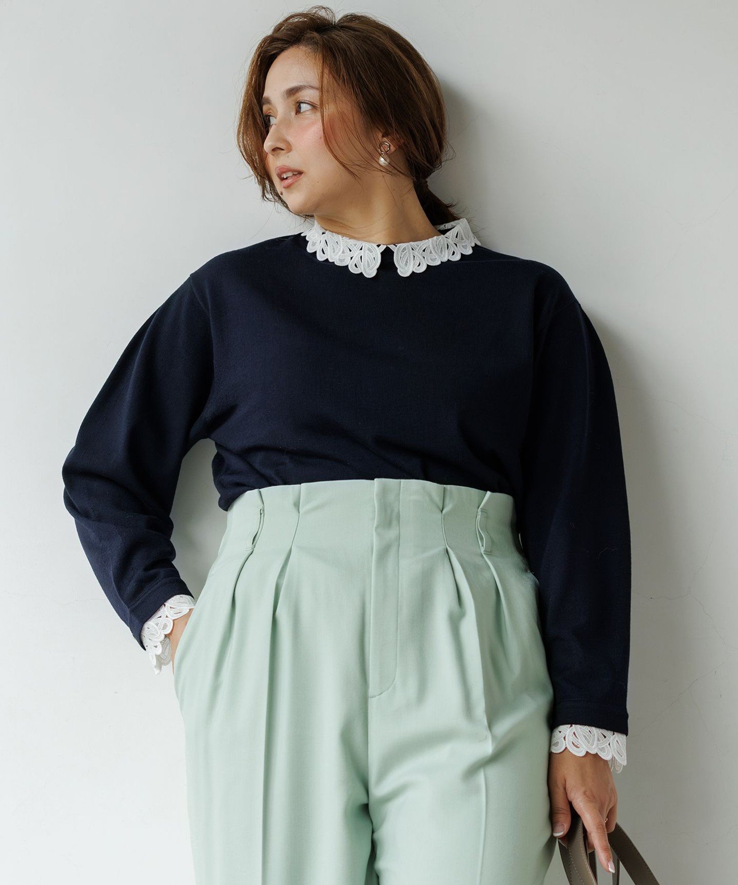 23区｜【洗える】エンブロイダリーニット | Rakuten Fashion(楽天