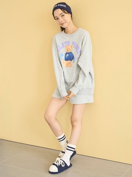 gelato pique｜スポーティーベア裏毛プルオーバー | Rakuten Fashion