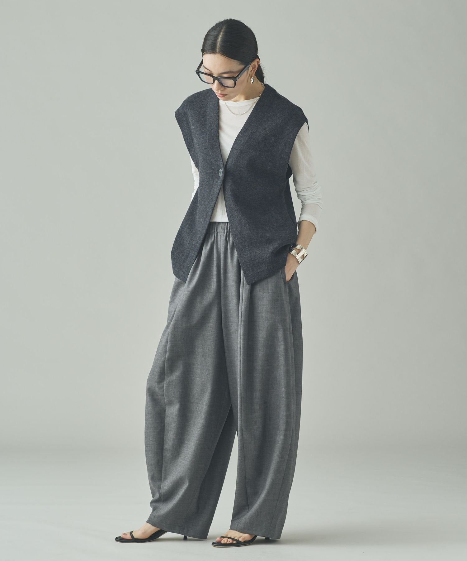 Curensology｜マスキュリンニットベスト | Rakuten Fashion(楽天