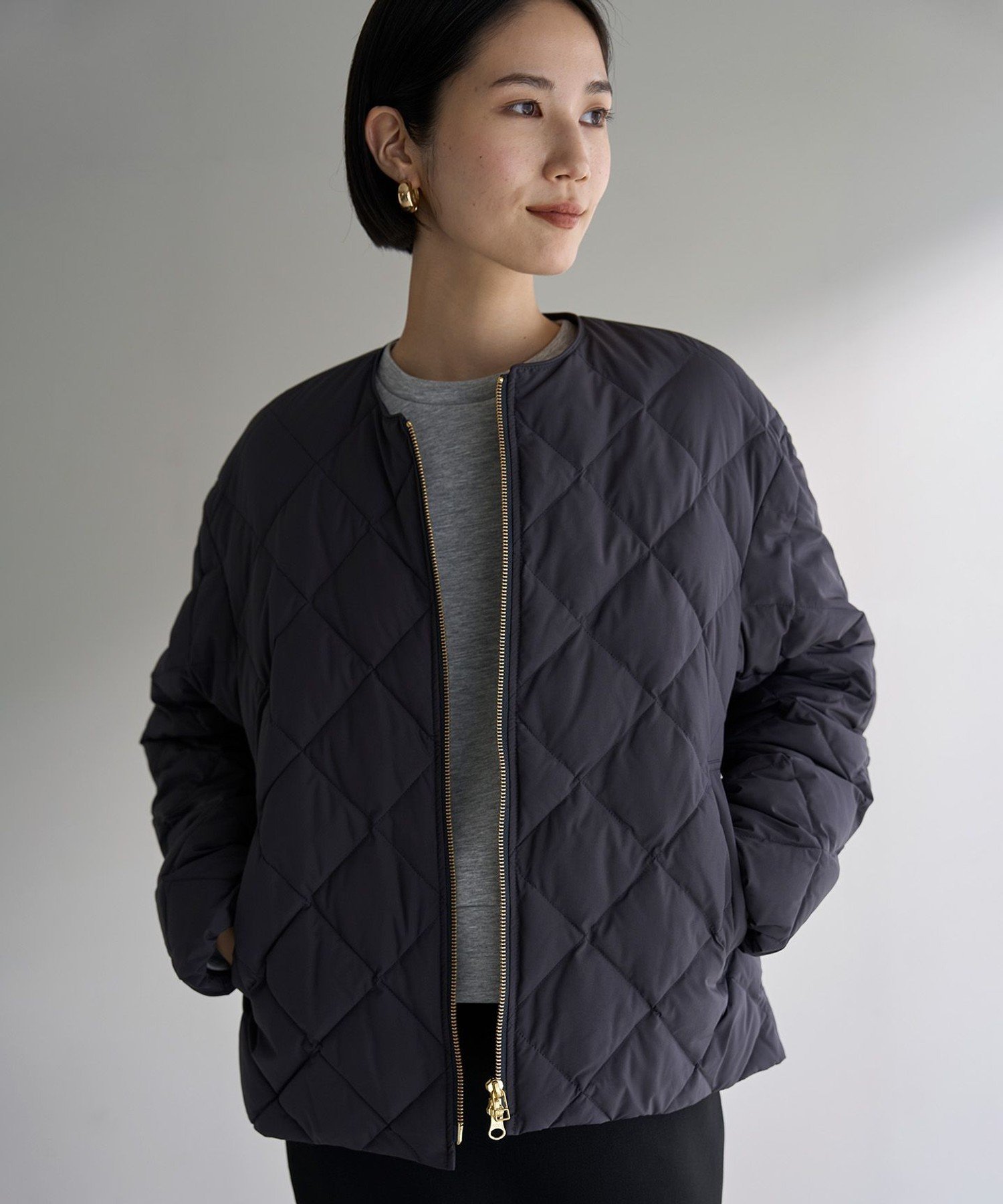 UNFILO｜【TAION×UNFILO】キルティングダウン ショート丈ブルゾン