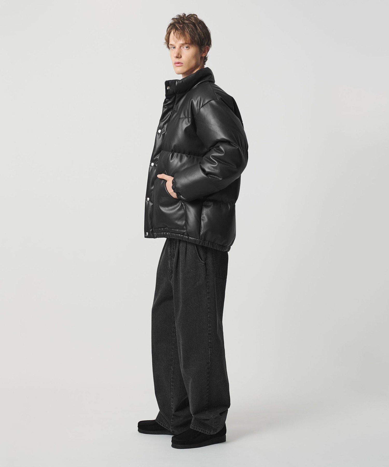 整*理様 h.ANARCHY変形黒ライダースダウンジャケット 楽天市場】ライダースダウン ダウンコート レザージャケット ダウン