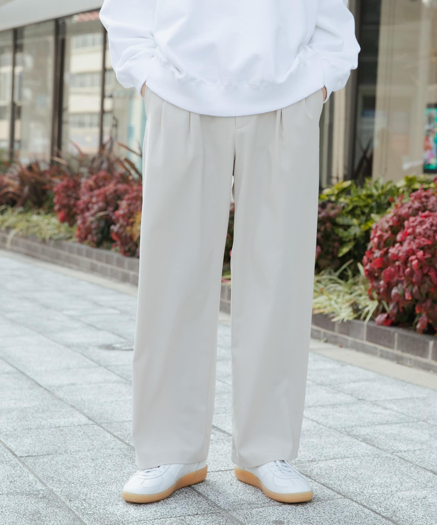 SENSE OF PLACE｜ダブルタックワイドパンツ | Rakuten Fashion(楽天