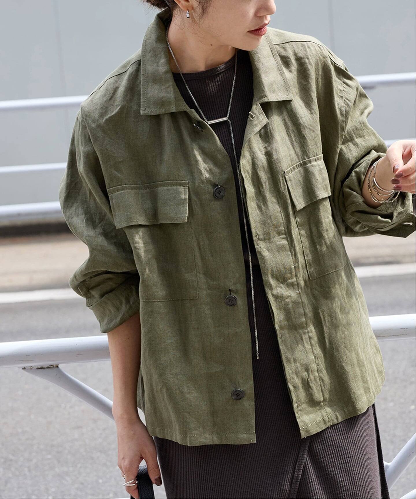 JOURNAL STANDARD｜《追加予約》リネンミリタリージャケット | Rakuten