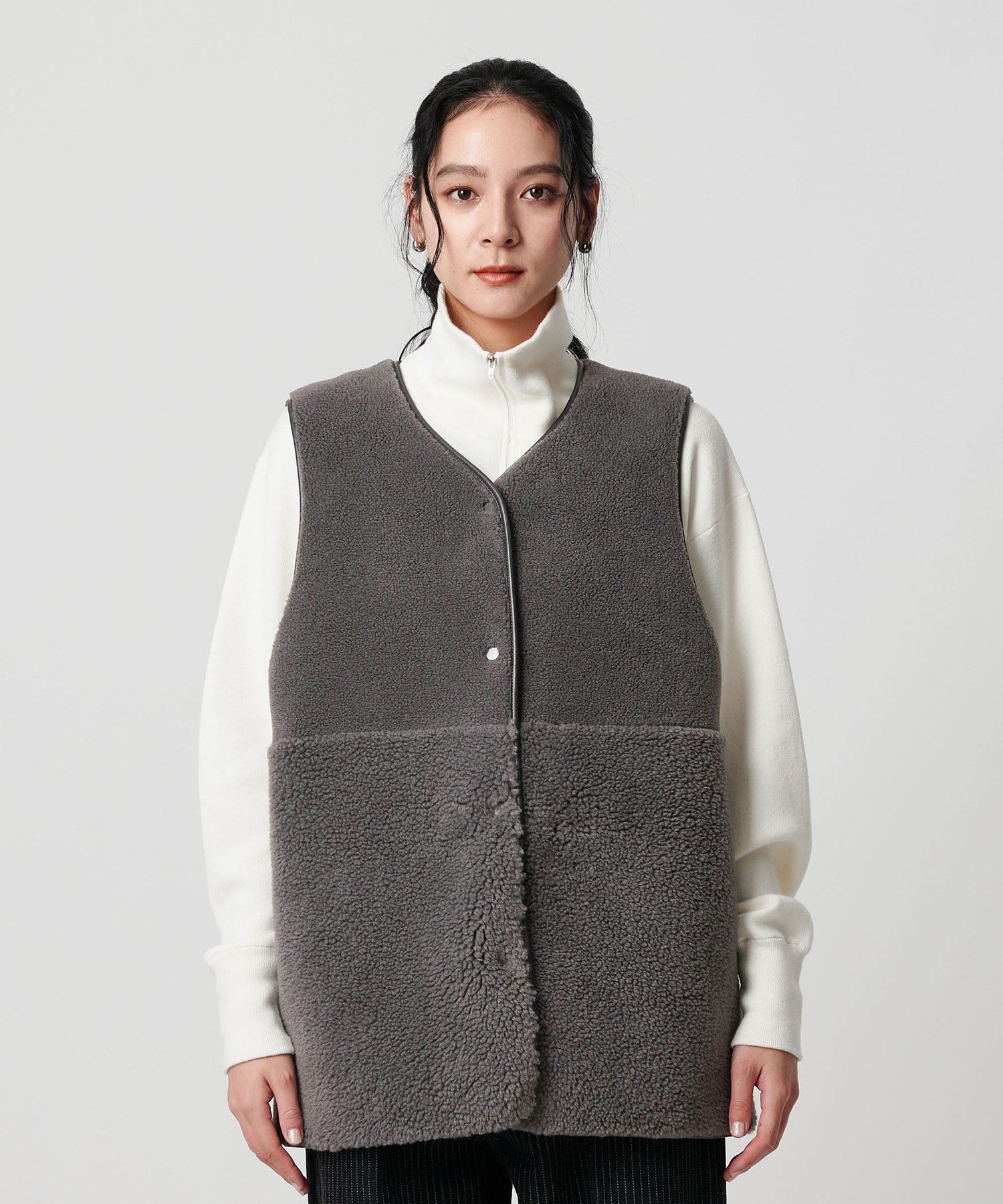 BEAUTY&YOUTH UNITED ARROWS｜【WEB限定】ボア*フェイクムートン