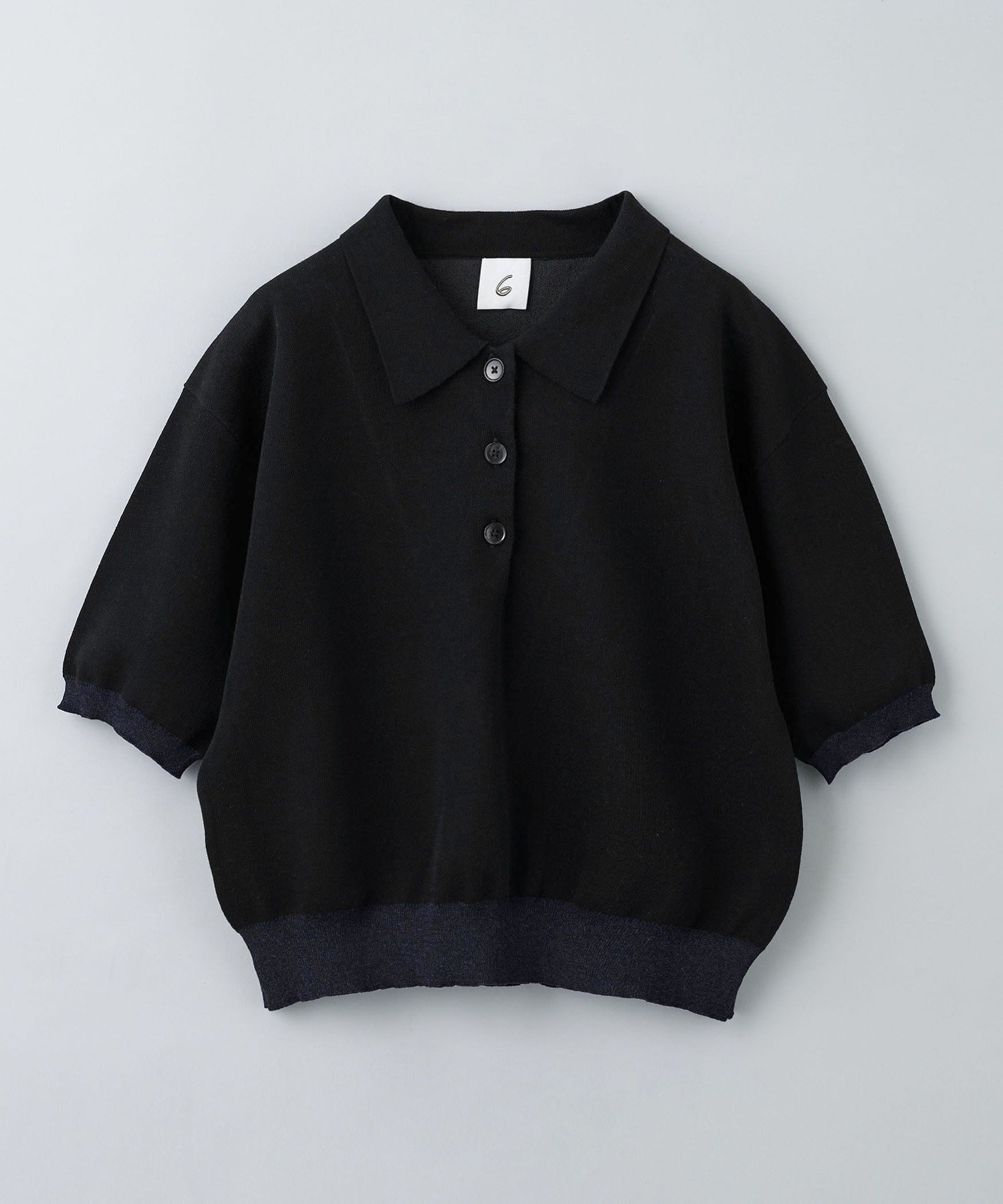 ユナイテッドアローズ　6 ROKUカラーポイントポロニット UNITED ARROWS LTD. OUTLET｜<6(ROKU)>カラーポイント ポロニット