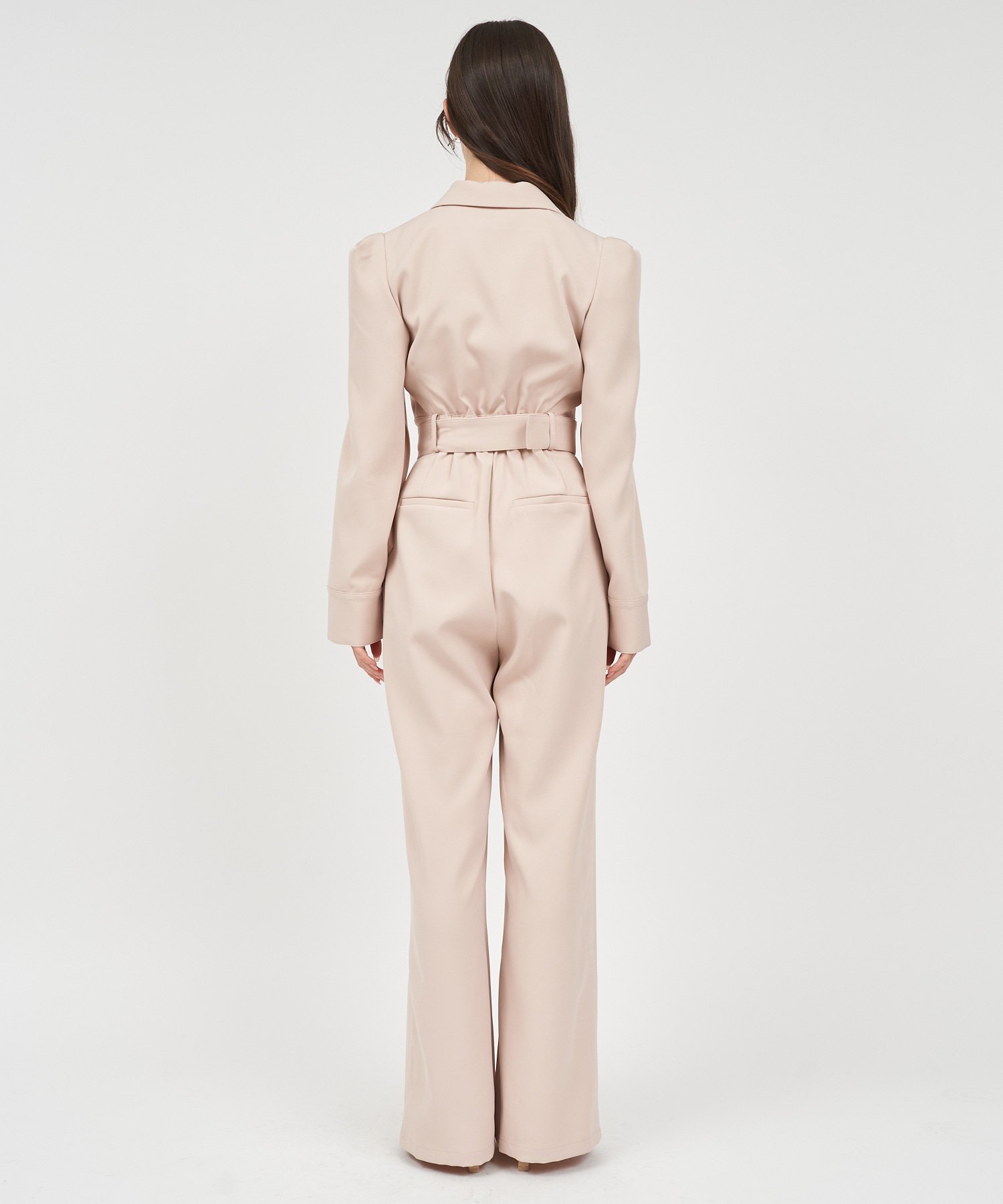 ROYAL PARTY｜【丈が選べる】ベルト付ケープ風オールインワン