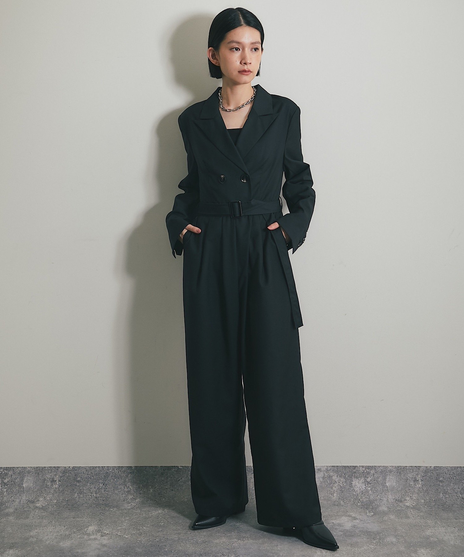 SMILE ORCHID｜オールインワンロング丈ワイドパンツドレス | Rakuten