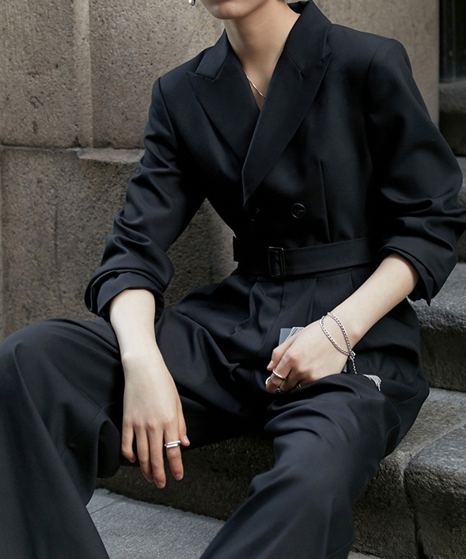 SMILE ORCHID｜オールインワンロング丈ワイドパンツドレス | Rakuten